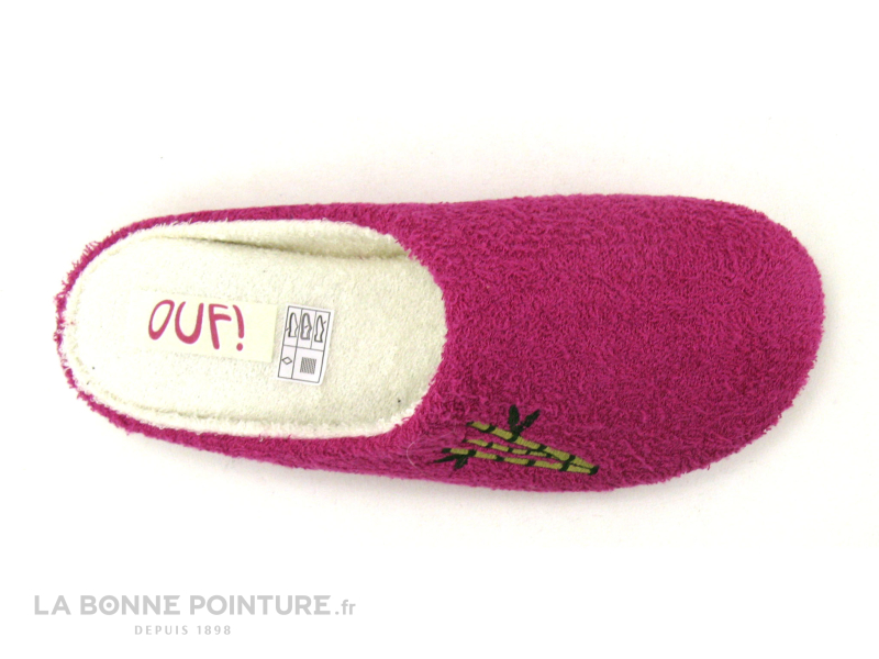 Ouf ! Ouf BESSEY Fuchsia - Eponge - Pantoufle Semelle A Memoire De Forme 3 Ouf ! Ouf BESSEY Fuchsia - Eponge - Pantoufle Semelle A Memoire De Forme – Image 3