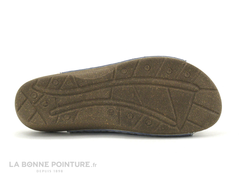 Patrizia Flex Is PADULA Ceruleo - Mule Femme Cuir Velours Bleu 2 Velcros 4 Patrizia Flex Is PADULA Ceruleo - Mule Femme Cuir Velours Bleu 2 Velcros – Image 4