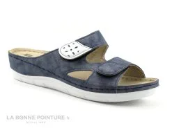 Moran's Morans 26154 METHINE Marine - Mule Confort Femme 2 Velcros