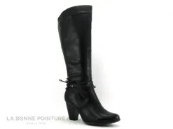 Dees Shoes CASTINA Noir - Botte Noire Talon Haut
