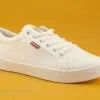 Levi's Levis MALIBU 2-0 Blanc - 234198 - Basket Toile Blanche
