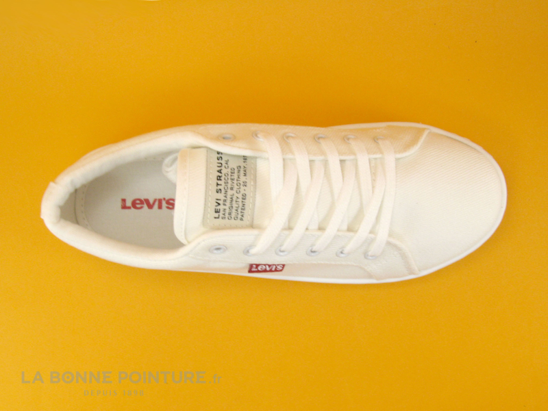 Levi's Levis MALIBU 2-0 Blanc - 234198 - Basket Toile Blanche 6 Levi's Levis MALIBU 2-0 Blanc - 234198 - Basket Toile Blanche – Image 6