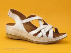 Karyoka PANA Champagne - Sandale Femme Beige - Talon Compense -Magasin De Chaussures cd24607c73b9e66c561f35ea11d5d5ef img 9293.jpg 170728