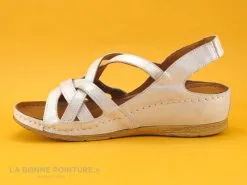 Karyoka PANA Champagne - Sandale Femme Beige - Talon Compense -Magasin De Chaussures cd24607c73b9e66c561f35ea11d5d5ef img 9295.jpg 170725