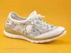 Rieker N42V1-90 - Blanc - Multicolore - Argent - Chaussure Basse F -Magasin De Chaussures cd24607c73b9e66c561f35ea11d5d5ef img 9304.jpg 170747