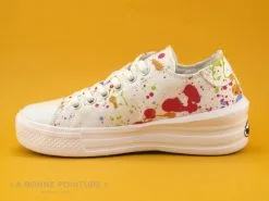 Dockers 50VL201 - Basket Toile Blanche Et Multicolore Femme - Plateforme 9 Dockers 50VL201 - Basket Toile Blanche Et Multicolore Femme - Plateforme -Magasin De Chaussures cd24607c73b9e66c561f35ea11d5d5ef img 9337.jpg 170756