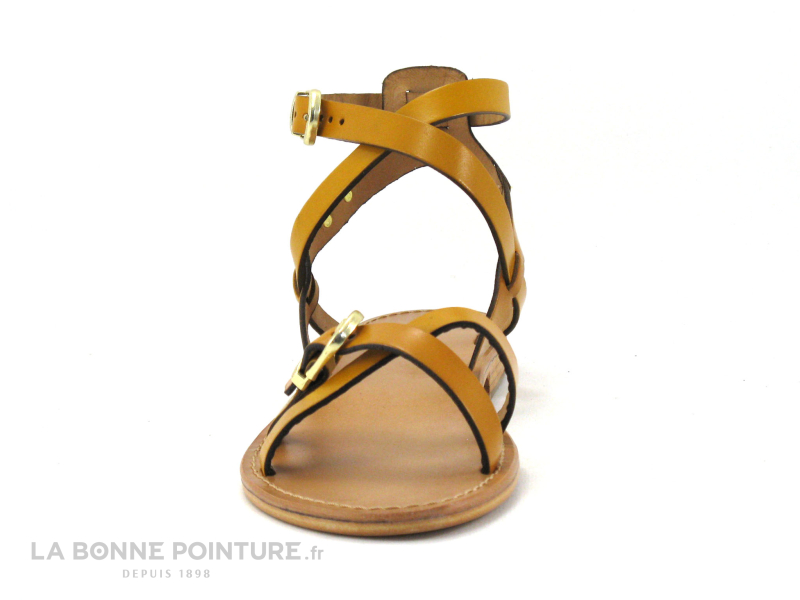 Les Tropéziennes M.Belarbi Tropeziennes HEPANA Jaune - Sandale Reglable Femme - Bride Cheville 2 Les Tropéziennes M.Belarbi Tropeziennes HEPANA Jaune - Sandale Reglable Femme - Bride Cheville – Image 2