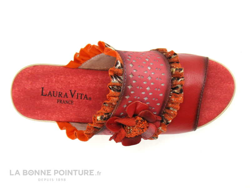 Laura Vita JACASSEO 05 Rouge - Mule Talon Compense 6 Laura Vita JACASSEO 05 Rouge - Mule Talon Compense – Image 6