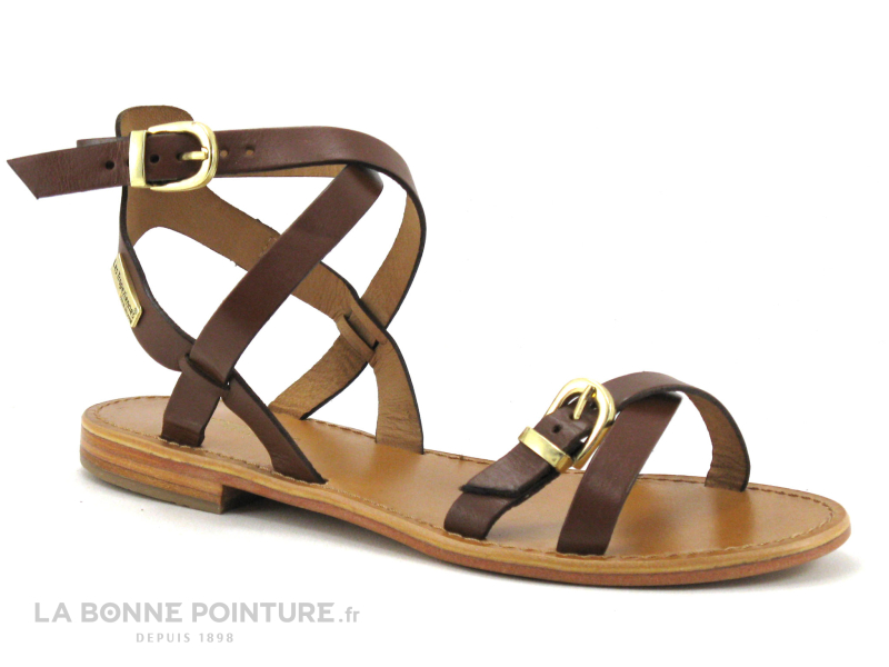 Les Tropéziennes M.Belarbi Tropeziennes HEPANA Tan - Nu-pieds Marron Femme - Bride Cheville 1 Les Tropéziennes M.Belarbi Tropeziennes HEPANA Tan - Nu-pieds Marron Femme - Bride Cheville