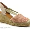Fabiolas 307260 Nude - Espadrille Rose Talon Compense