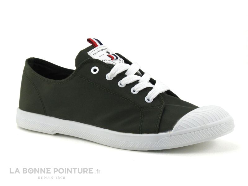 Les Tropéziennes M.Belarbi Tropeziennes 27829 CHANA Kaki - Basket Toile Femme 5 Les Tropéziennes M.Belarbi Tropeziennes 27829 CHANA Kaki - Basket Toile Femme – Image 5