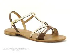 Les Tropéziennes M.Belarbi Tropeziennes HIRONELA Tan - 27081 - Sandale Mode Femme