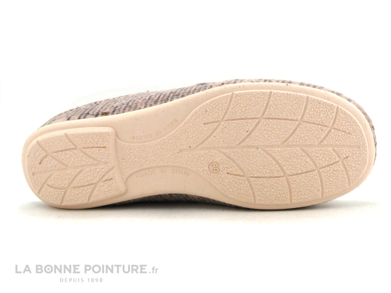 ZEL'S Zels 4413 Rose Nude - Oiseau - Fleurs - Pantoufle Mule Femme 5 ZEL'S Zels 4413 Rose Nude - Oiseau - Fleurs - Pantoufle Mule Femme – Image 5