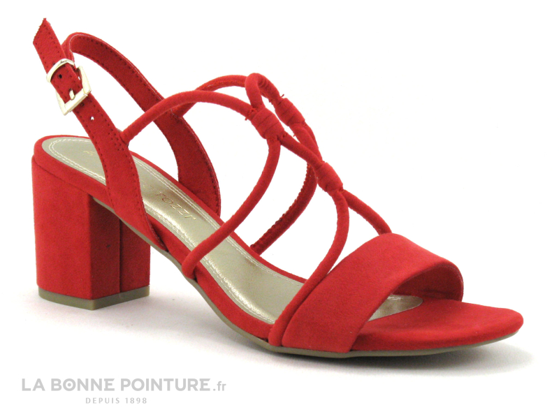 Marco Tozzi 2-28308-28 Red - Sandale Rouge - Talon Large 5 Marco Tozzi 2-28308-28 Red - Sandale Rouge - Talon Large – Image 5