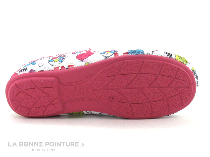 ZEL'S Zels 4583 Fucsia - Poissons Multicolores - Pantoufles Mule Femme 3 ZEL'S Zels 4583 Fucsia - Poissons Multicolores - Pantoufles Mule Femme – Image 3