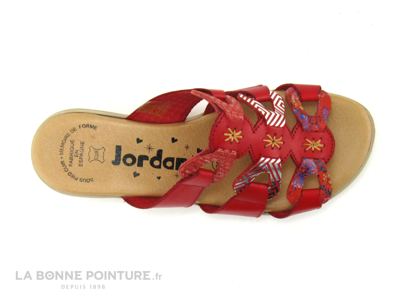 Jordana 35 Rouge - Mule Femme Semelle Compensee 5 Jordana 35 Rouge - Mule Femme Semelle Compensee – Image 5
