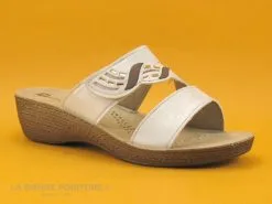 Moran's Morans MAPEAU Blanc - Mule Talon Compense - Bride Velcro