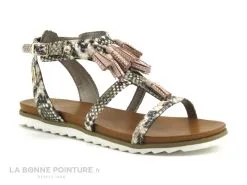 Bugatti JODIE EVO Multicolore Rose - Pompons - Sandale