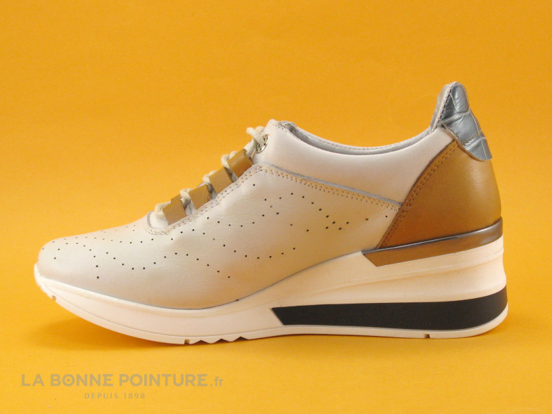 Bran's Brans 13538GHI - Gris - Camel - Bleu Croco - Basket Compensee Femme 3 Bran's Brans 13538GHI - Gris - Camel - Bleu Croco - Basket Compensee Femme – Image 3