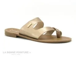 Les Ptites Bombes LPB LPB ASHA Rose Metal - Tong Mode Femme