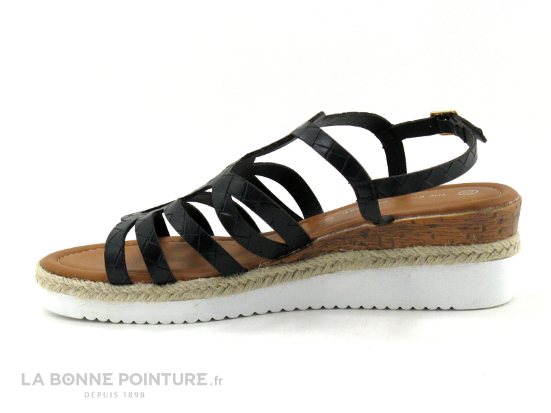 The Divine Factory HX4627 Noir - Nu-pieds Compense Femme 2 The Divine Factory HX4627 Noir - Nu-pieds Compense Femme – Image 2