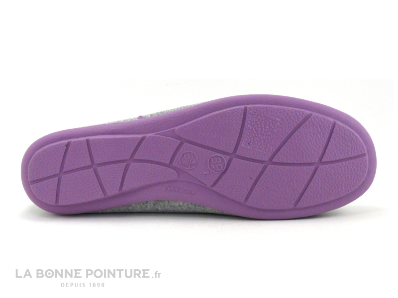 RYB 226022 9000 - Gris Violet - Pantoufle Ballerine Femme 4 RYB 226022 9000 - Gris Violet - Pantoufle Ballerine Femme – Image 4
