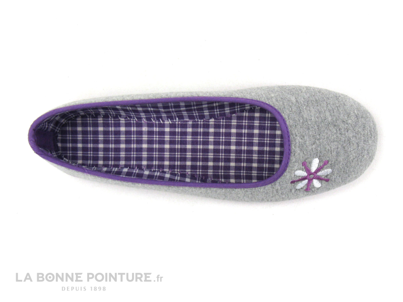RYB 226022 9000 - Gris Violet - Pantoufle Ballerine Femme 3 RYB 226022 9000 - Gris Violet - Pantoufle Ballerine Femme – Image 3