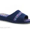 Patrizia Azzi PERANIO Bleu - Fleuri - Mule Femme En Eponge