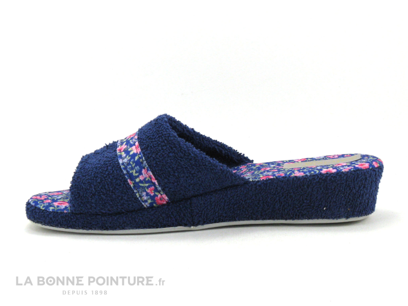 Patrizia Azzi PERANIO Bleu - Fleuri - Mule Femme En Eponge 2 Patrizia Azzi PERANIO Bleu - Fleuri - Mule Femme En Eponge – Image 2